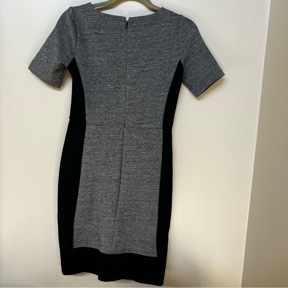 J.Crew Colorblock Paneled Stretch black and grey Dress | Size XS 0 - Picture 4 of 10